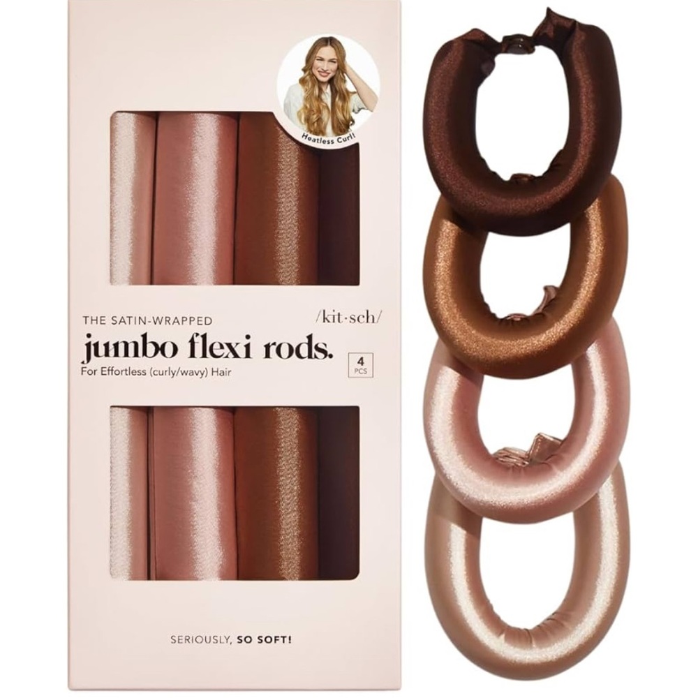 Kitsch Satin-Wrapped Jumbo Flexi Rods